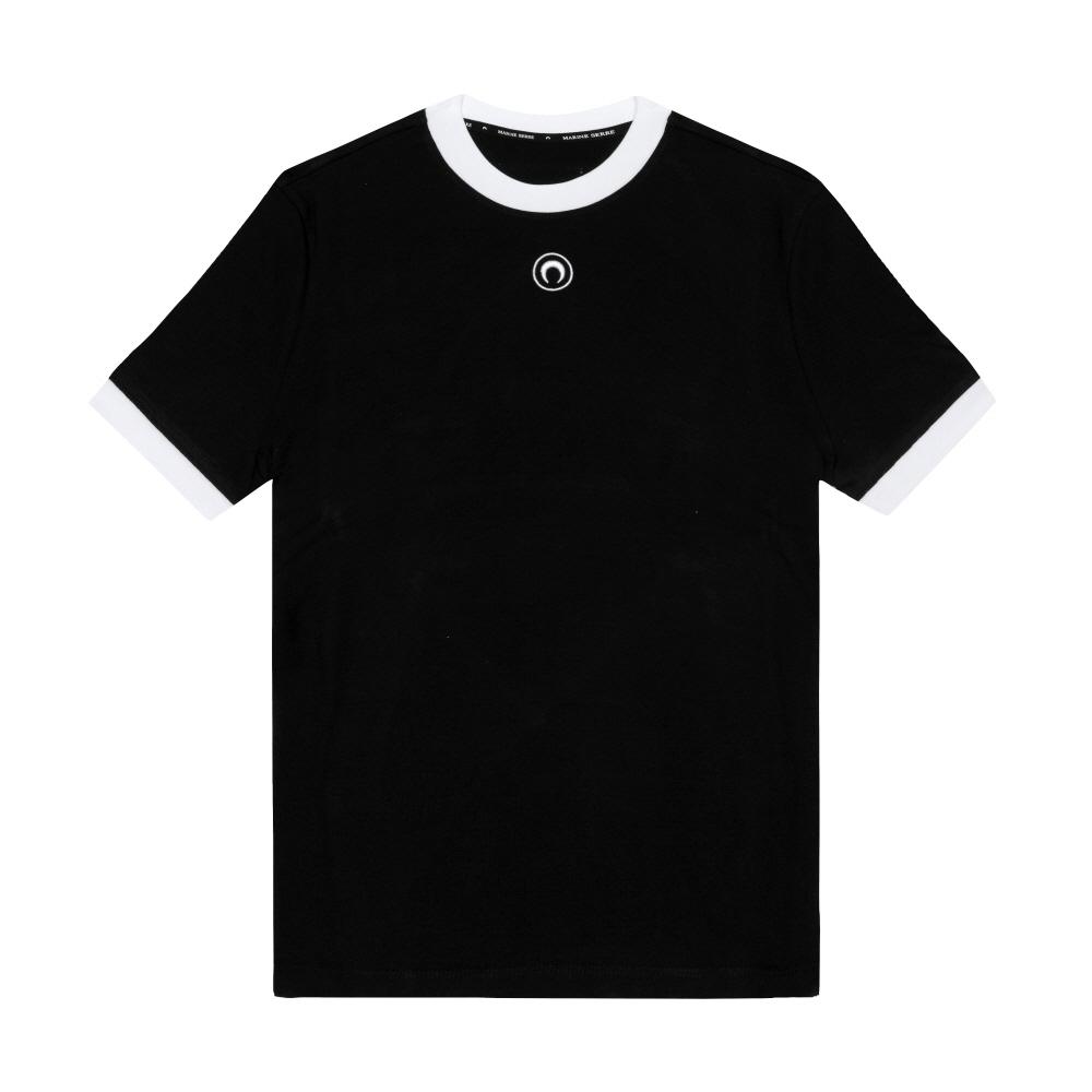 Marine Serre Moon Logo Fitted Tee Bk99 Mtt088b Cjer0008