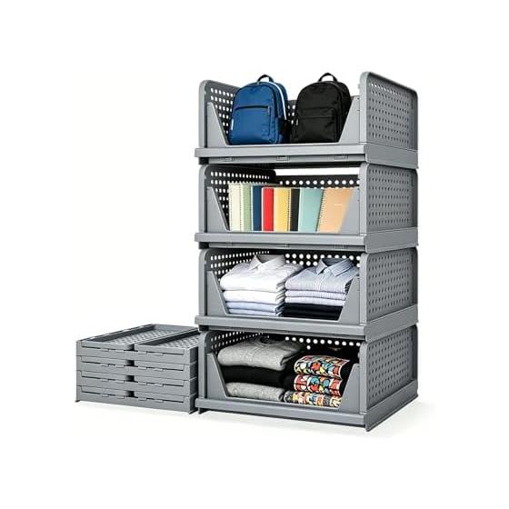 Clothes Case, Closet Box, Clothes Storage Box, Closet Clothes Storage Rack, Drawer Storage, Compact Storage, Foldable, Closet, Stackable, Plastic