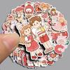 Korean Cute Character Red Yu Guo Guo 70 Sheets Waterproof Stickers for Journal, Suitcase, Phone Case, Computer