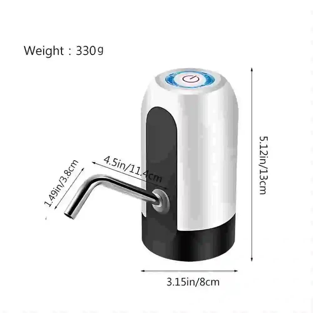 Black Automatic Water Bottle Pump USB Charging Water Pump One Button Automatic Switch of Water Dispenser Pumps
