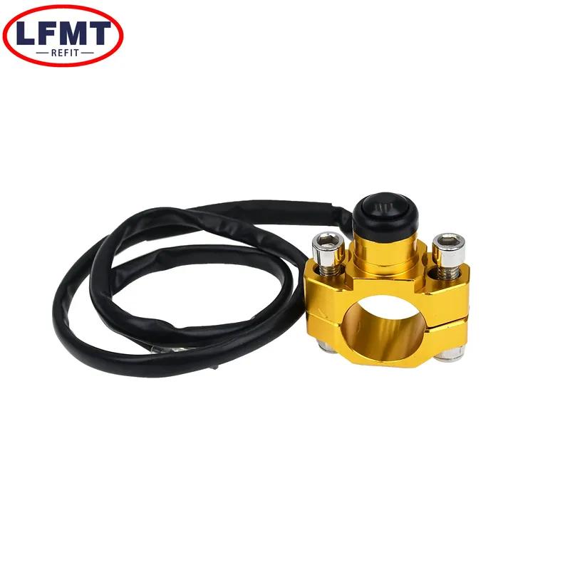 Motorcycle CNC Engine Stop Start Kill Switch Momentary Push Button Switch For Yamaha Kawasaki KTM Honda CRF250 CRF450 Universal