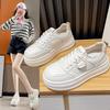 Platform white shoes women's small men's new autumn versatile breathable casual women's shoes heightening board shoes