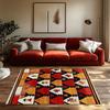 Vintage Persian Area Rug Bohemian Carpet Non-Slip Floor Mat Living Room Decor Kilim Pattern Home Accent Durable Indoor Outdoor A