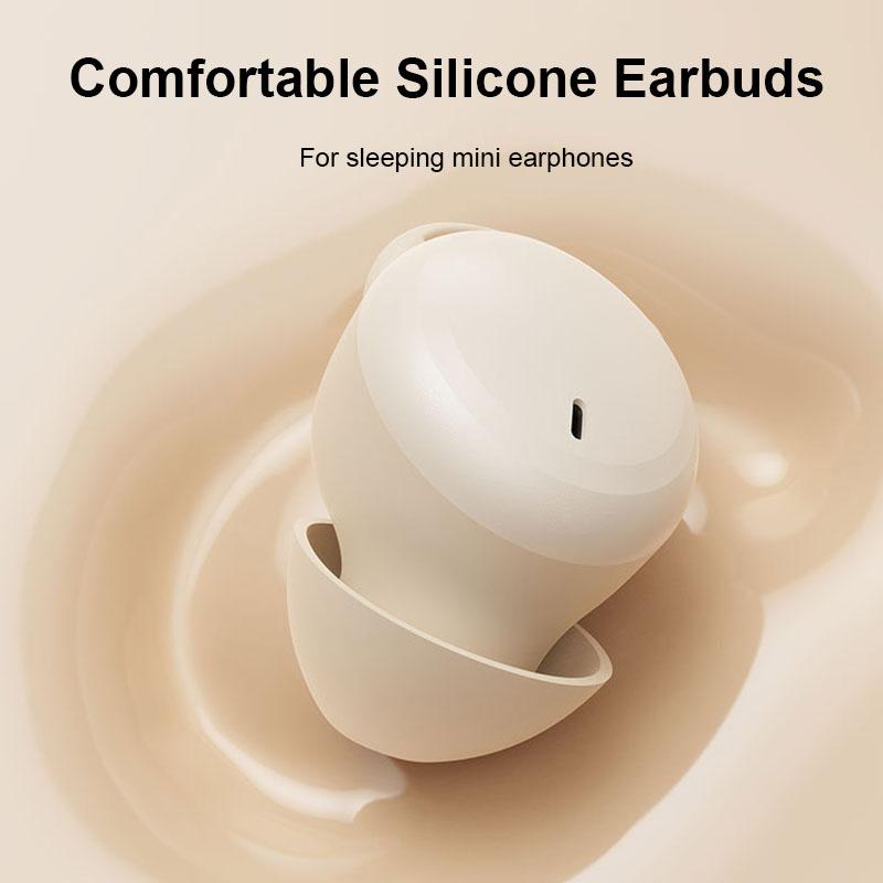 Bluetooth 5.4 Sleep Wireless Earphones Noise Cancel Headset HiFi Stereo Music Low Latency Painless Wear