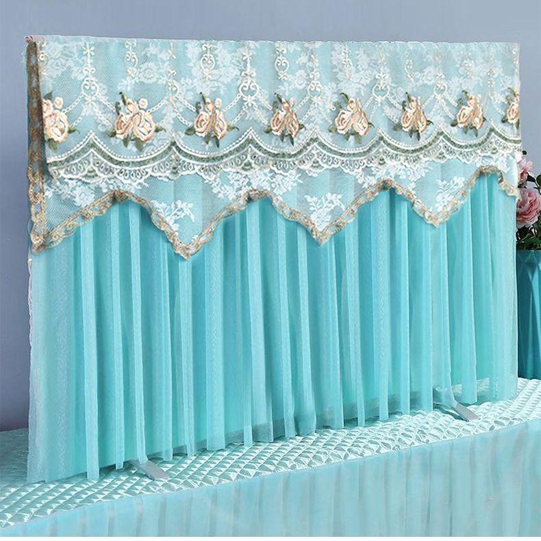 Universal Chinese Style Dustproof TV Cover - Full Wrap, Boot Up Without Removal, 55-75 Inch Compatibility