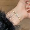 Zircon Flower Hand Chain For Women Light Luxury Styled For Gift Or Daily Wear