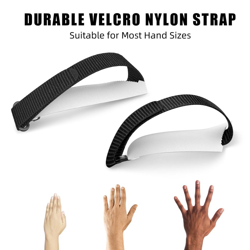 APEXINNO Controller Hard Handle VR Headset Handle Cover with Adjustable Soft Hand Strap for Quest Accessories Grip, Non-Slip Cover, 3S/3