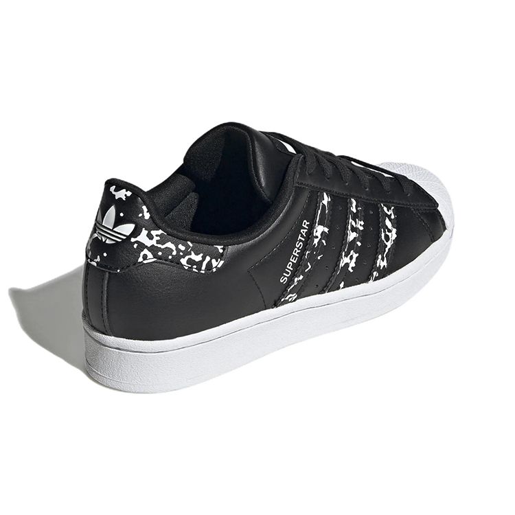 Adidas Originals Superstar Kinder Strapazierfähige Low-Top-Sneaker Kinder-Sneaker Schwarz Weiß GW4069