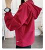 Women's Hooded Windbreaker: Stylish Petite Loose Fit Autumn Jacket for Outdoor Casual Wear