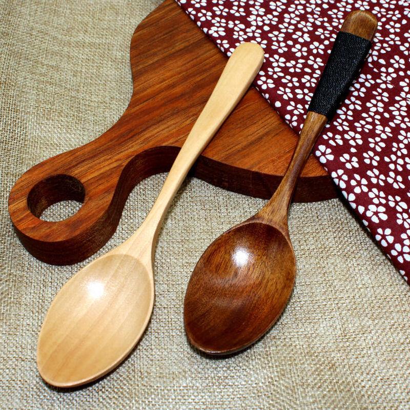 ZISIZ Natural Wood Spoon Set