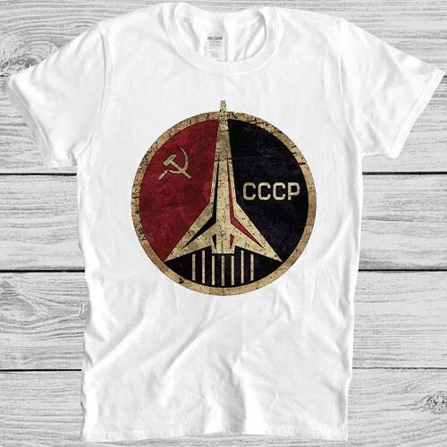 CCCP T Shirt Soviet USSR Hammer & Sickle Russian Vintage Cool Gift Tee 2509 S