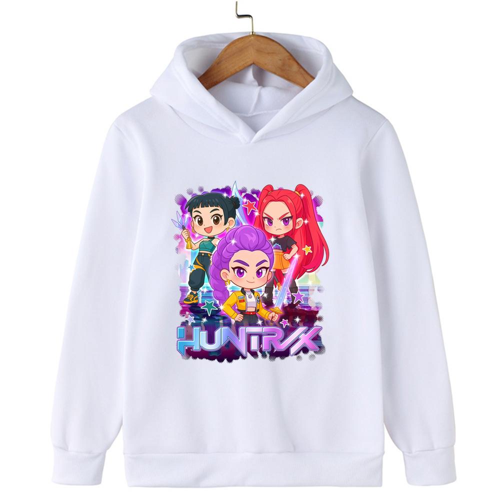 Huntrix Demon Hunter Children's Hoodie Autumn Winter Boys Girls Warm Comfortable Fashionable Children's Hoodies