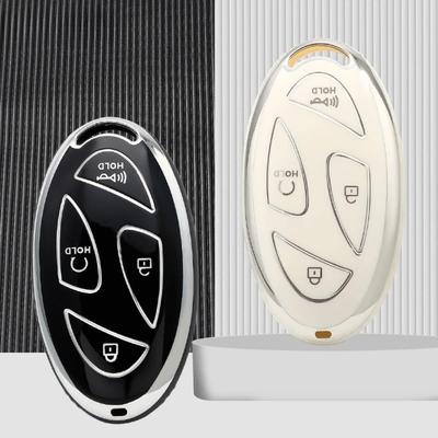 TPU Car Remote Key Case Cover Shell for Hyundai IONIQ 6 Grand Prix GN7 Kona Protected Holder Keyless Fob Bag Accessories