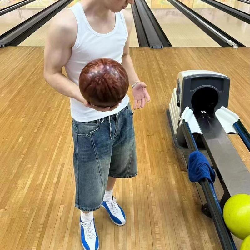 Retro Washed Old Denim Shorts Men's High Street Trendy Brand Design Loose Straight-leg Pants