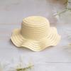 Wavy Edge Cute Straw Hat BJD Straw Hat Pet Hat Cotton Baby Hat Mini Hat Doll Hat Toy Hat Small Hat