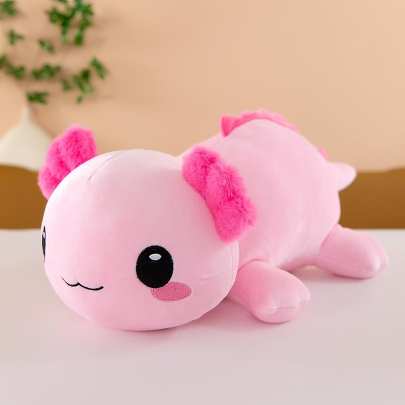 Kawaii Axolotl Plush Toy Super Soft Cute Salamander Animal Stuffed Plushie Pillow Axolotl Home Decor Christmas Gift for Children