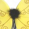 Halloween Bee Wing for Kids Boys Girls Yellow Mesh Wing Costume Animal Cosplay Headband for Fantasy Party Accessories