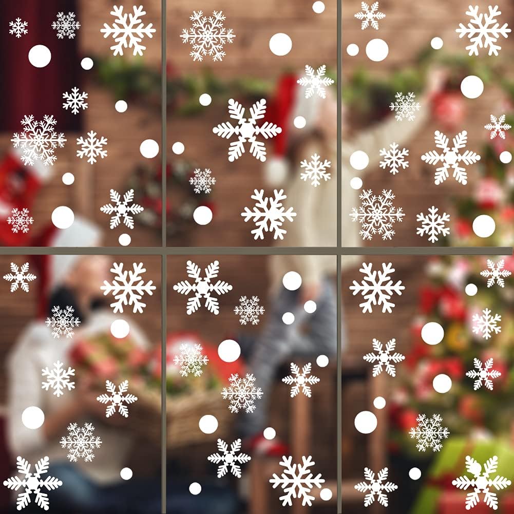 50pcs Vintage White Wooden Snowflakes - Perfect for Christmas & Holiday Decor, Home, Office.