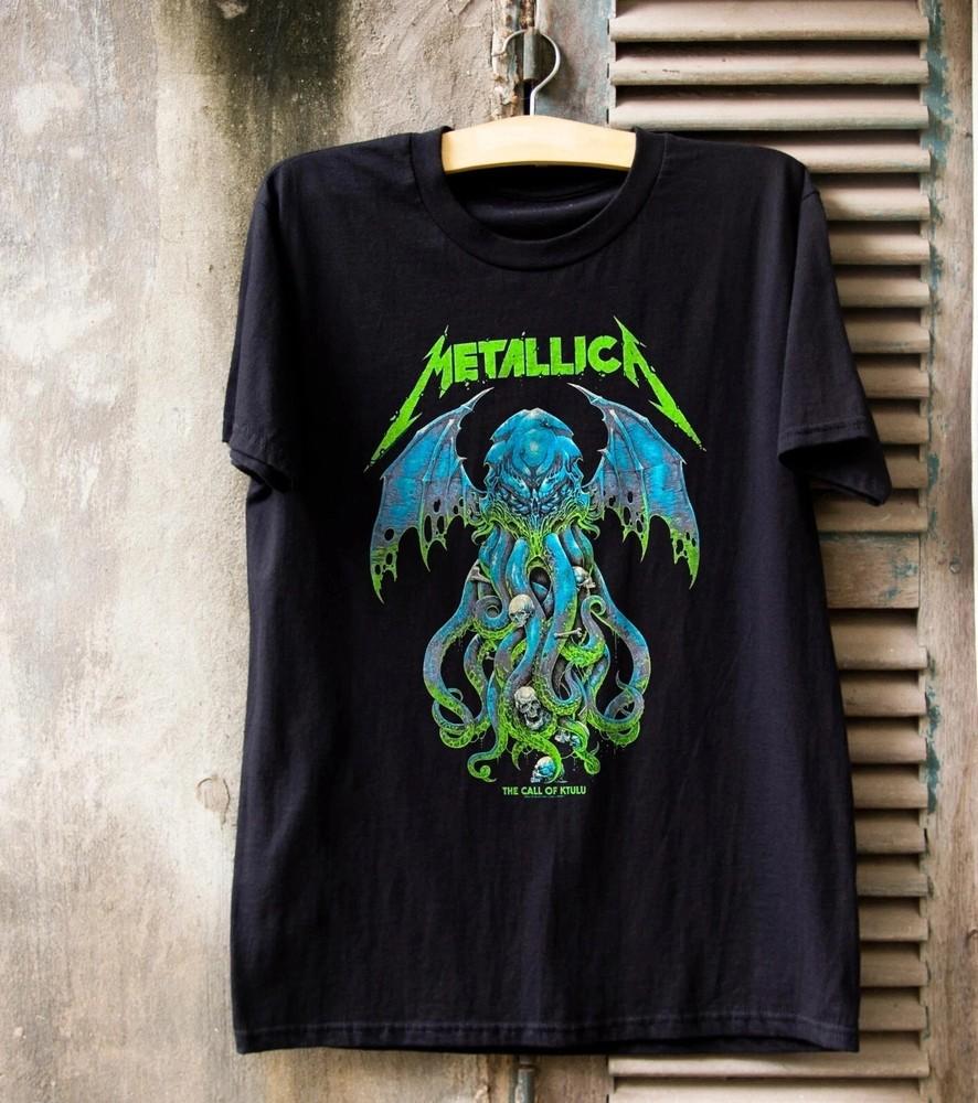 Metallica The Call Of Ktulu Black  Unisex Black  Size S-4XL Unisex T-Shirt XXXXL
