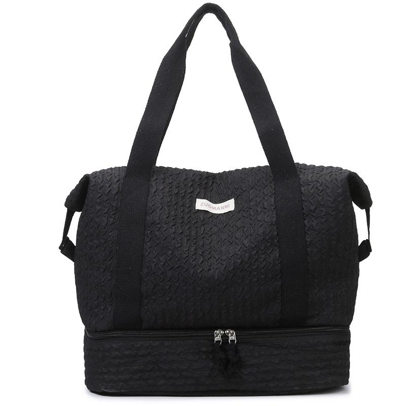 

Wet and Dry Fitness Yoga Bag with Shoes and Wet Bathroom Outdoor Picnic Ingredients Storage Cotton Jacket Hand Luggage Bag
