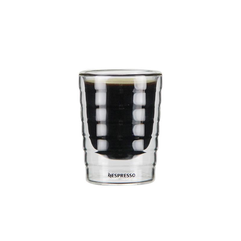 Double-Layer Insulated Glass Cup for Hot/Cold Coffee & Red Wine