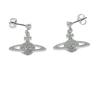 Vivienne Westwood Mini Bas Relief Drop Saturn Pendant Earrings Men Earrings Brass 62020025S108S108