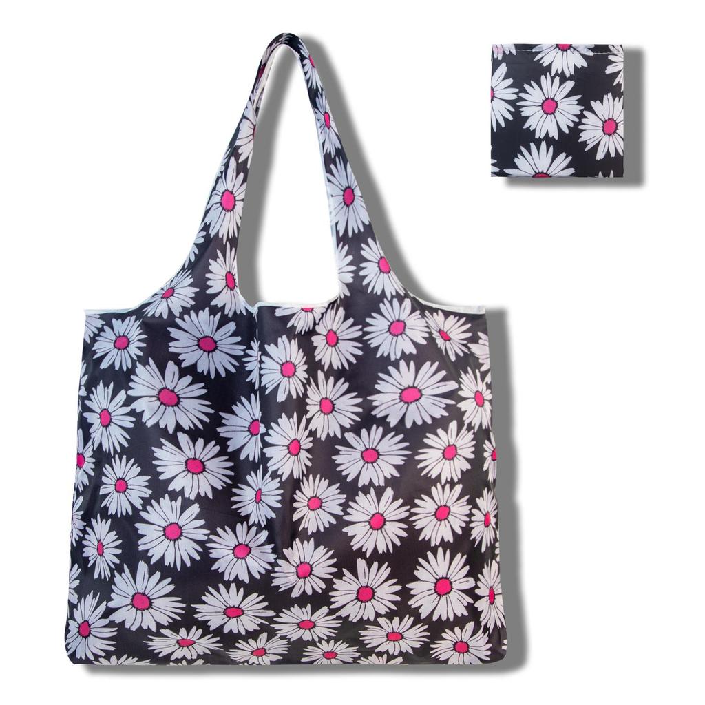 Large Cartoon Foldable Portable Shopping Bag, Large Capacity Tote Bag