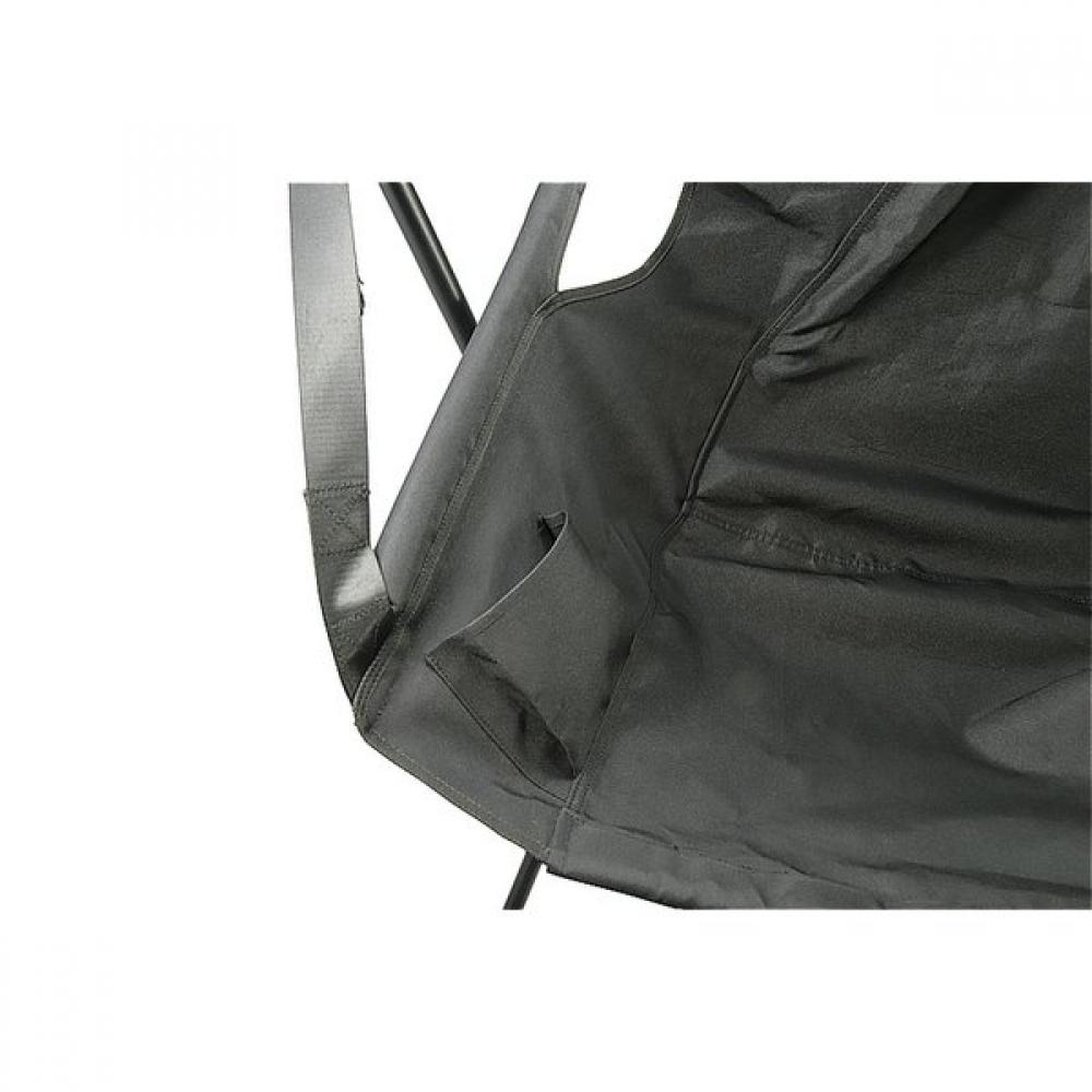 Captain Stag Uc 1899 Outdoor Chair  Chair  HamMock Chair  Fd Chair  Mock Headrest  Inner Pocket  Black Gracia