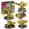 Building Block 555Pcs Construction Engineering Team Manual DIY Smart Programming Building Block Toys