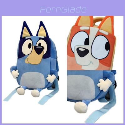 Bluey Plush School Backpack For Children Cute And Colorful Toddler Bag With Mobile Phone Pocket