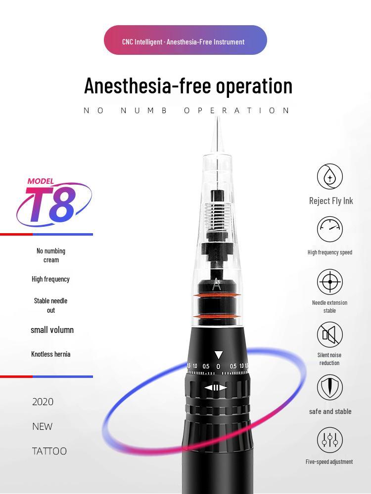 All-in-One Disposable Eyebrow, Eyeliner, and Lip Tattoo Machine (Numbing-Free)