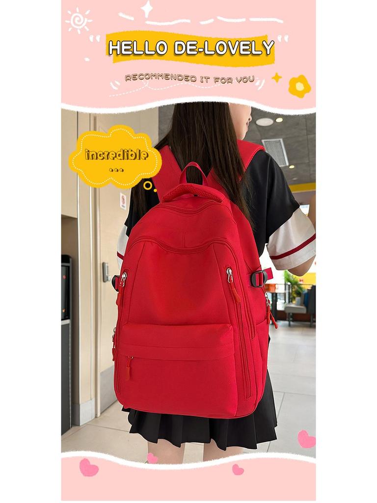 Trendiger Unisex-Rucksack: Stilvoller Studenten-Schulrucksack & Geräumige Outdoor-Reisetasche