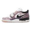 Legacy 312 Leather Abrasion Resistant Low Top Vintage Basketball Shoes Unisex White Purple HF3182-100(Team145-)