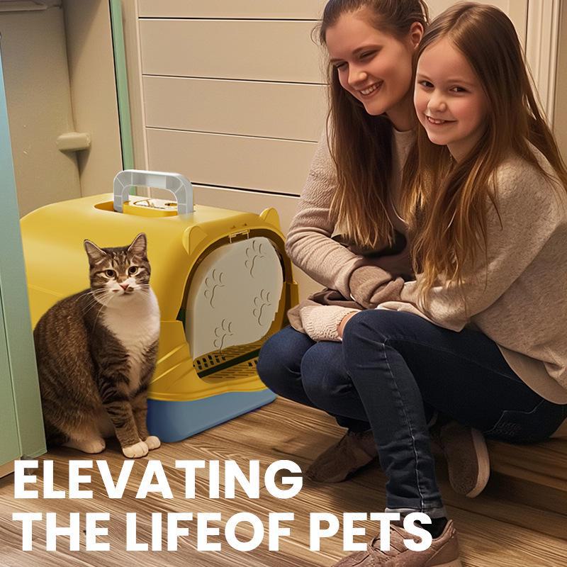 Geruchsdichte Spritzwassergeschützte Übergroße Geschlossene oder Halboffene Katzentoilette