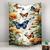Floral & Butterfly Design Patterned tapestry for bedroom and living room home decor