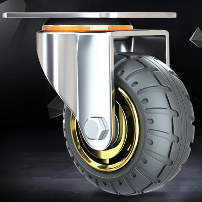 1ks 3/4/5 palcová univerzální kolečka na nábytek z měkké pryže Jednosměrná tichá kolečka s těžkým zatížením pro stolní vozíky