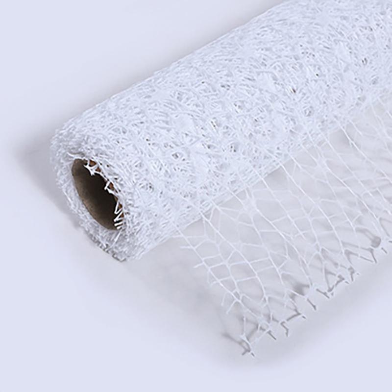 50Cm*4.5M/Roll Flower Wrapping Mesh Paper Iregular Hollow Net Wrapper Floral Bouquet Paper Fresh Flower Florist Packaging Sheet