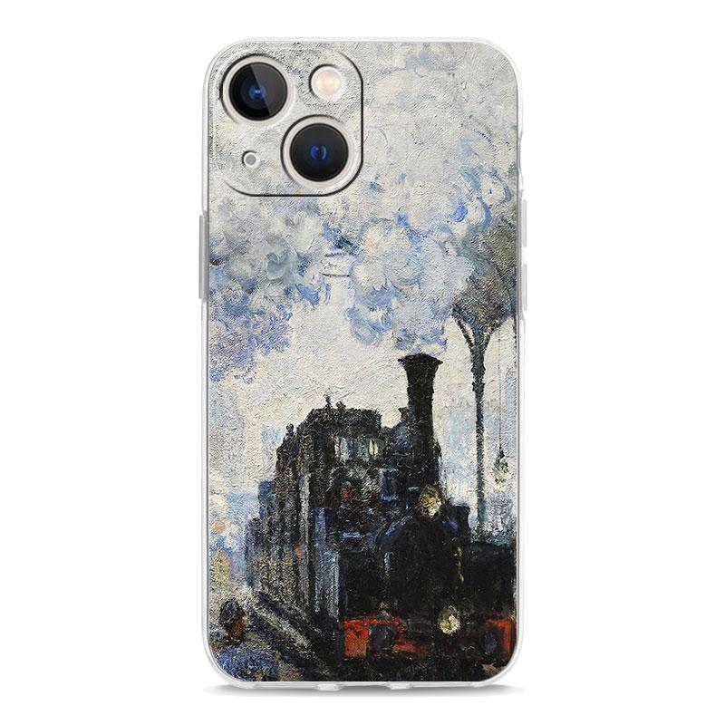 Claude Monet Impressionism Painter Phone Case For iPhone 15 14 13 12 11 Pro Max XS X XR SE 7 8 Plus Clear Lens Protect Cover