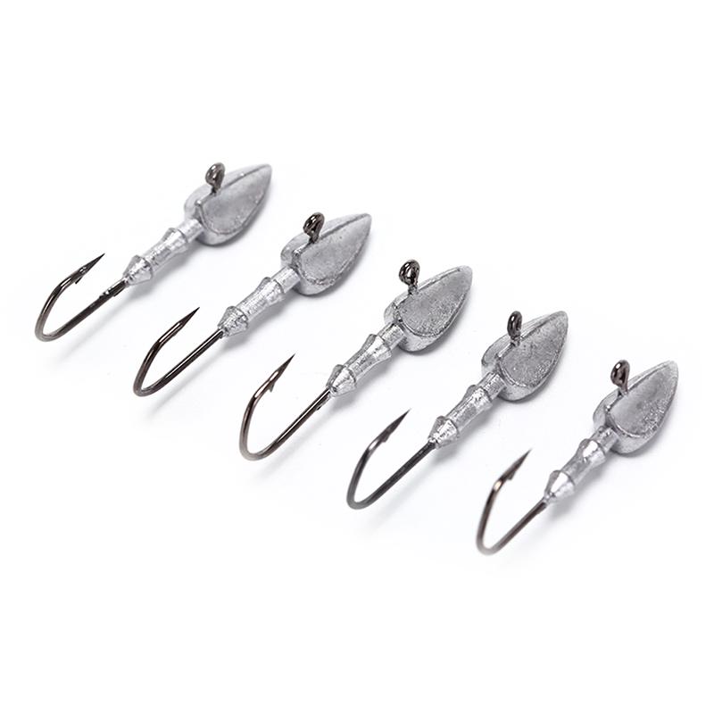 Buy Jig Fishing Tackle Accessories Sharp Durable Lead Jig Fishing Hooks