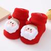 Terry Socks for Infants 0-12 Months Christmas Pattern Warm Cotton Socks Warm & Protective Socks for Indoor & Outdoor Use