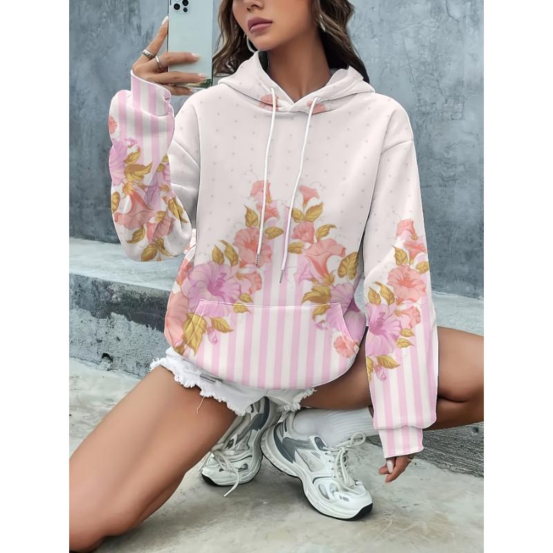 Fashion Women's Hooded Sweater 3D Printing Color Printing Casual Hooded Sweater