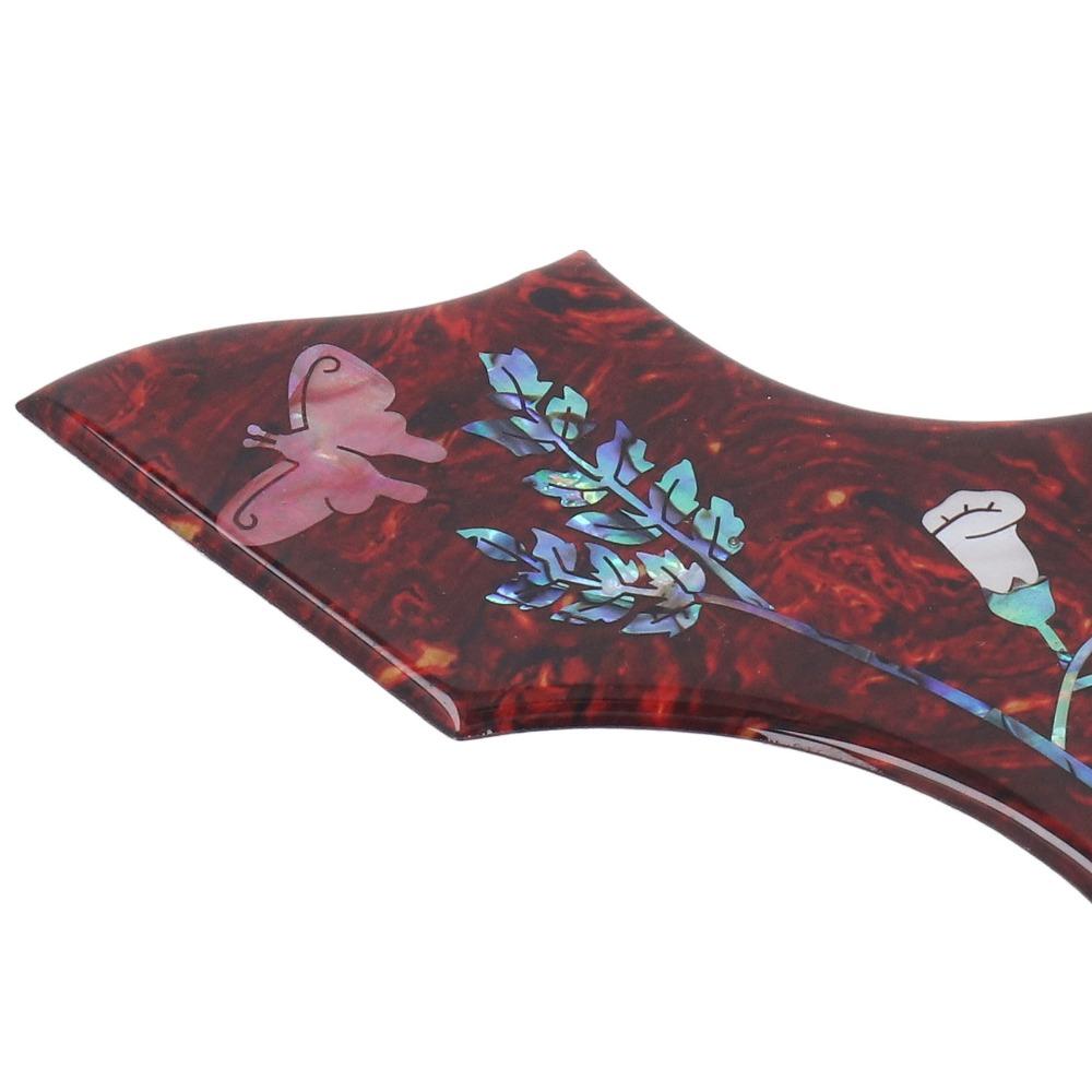 2mm Thick Acoustic Guitar Pickguard Red Tortoiseshell Hummingbird Pickguard For Acoustic Guitar
