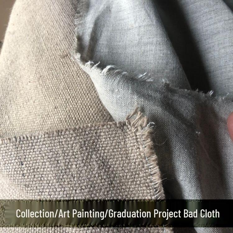 Nepřipravené lněné malířské plátno - Surové, střední až hrubé zrno pro olejomalbu