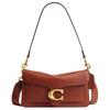 Tabby 26 Logo Leather Shoulder Bag Medium Women Shoulder Bag Brown CCX04-B4ND7