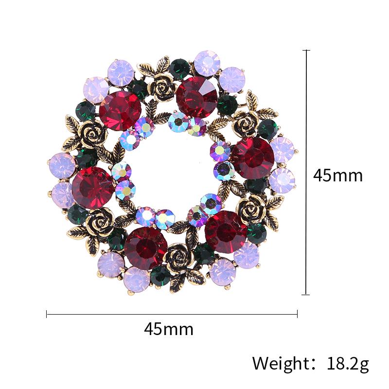Garland-Brooches Fashion Rhinestone Flower Brooch For Women Crystal Pins Wedding Decoration Jewelry Accessories