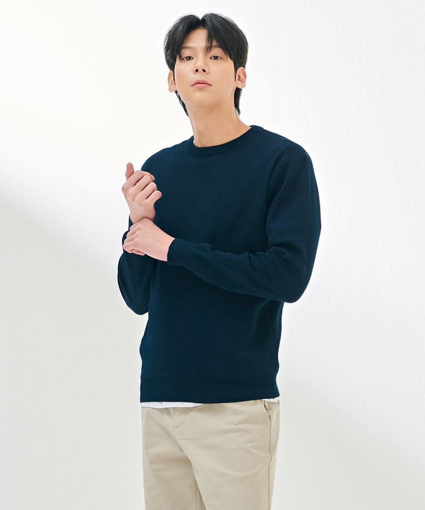 CHASECULT Men'S Modified Tissue Round Sweater-Dark5211B0G