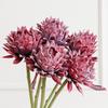 High-Grade Flocked Thistle, Protea & Pincushion Faux Flowers for Weddings & Home Décor