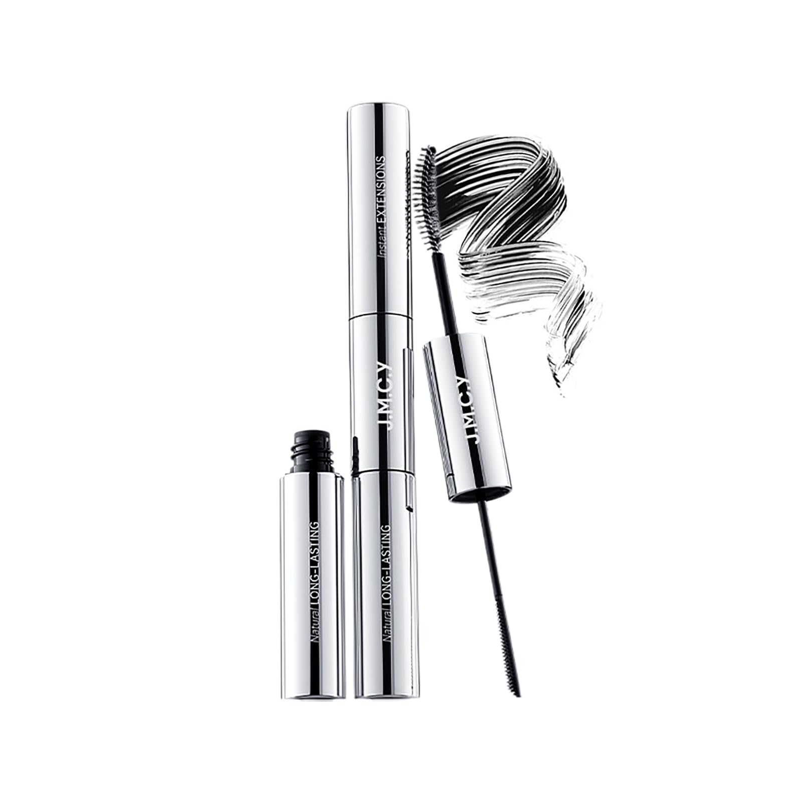 

JMCY Mascara - Curl-holding, Waterproof, Mascara Base with Fibers, 2-in-1 Brush Type, Long-lasting, Easy to Use, Sheer Black (Single Item)