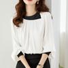 Fashion Chiffon Blouse Women Elegant Long Sleeve Womens Shirts Red White Female Clothing High Quality Tops Blusas 25417