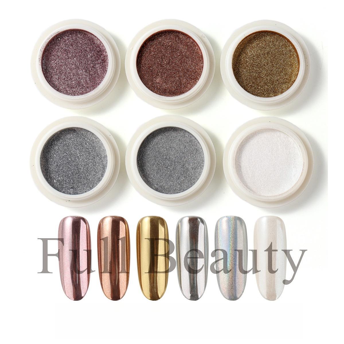 

High-gloss fine magic mirror powder nail glitter 6-color set mirror powder nail glitter
